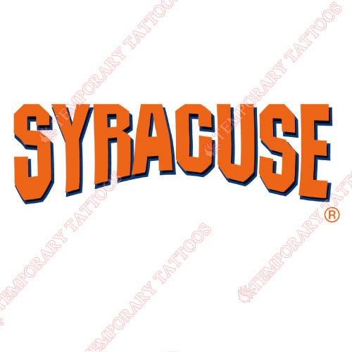 Syracuse Orange Customize Temporary Tattoos Stickers NO.6407
